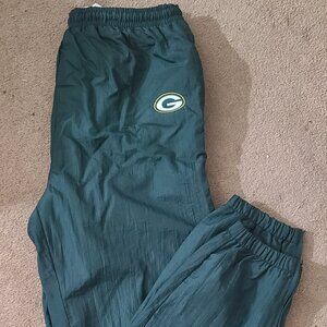 Vintage Green Bay Packers Logo 7 Nylon Windbreaker Track Pants Men’s Medium